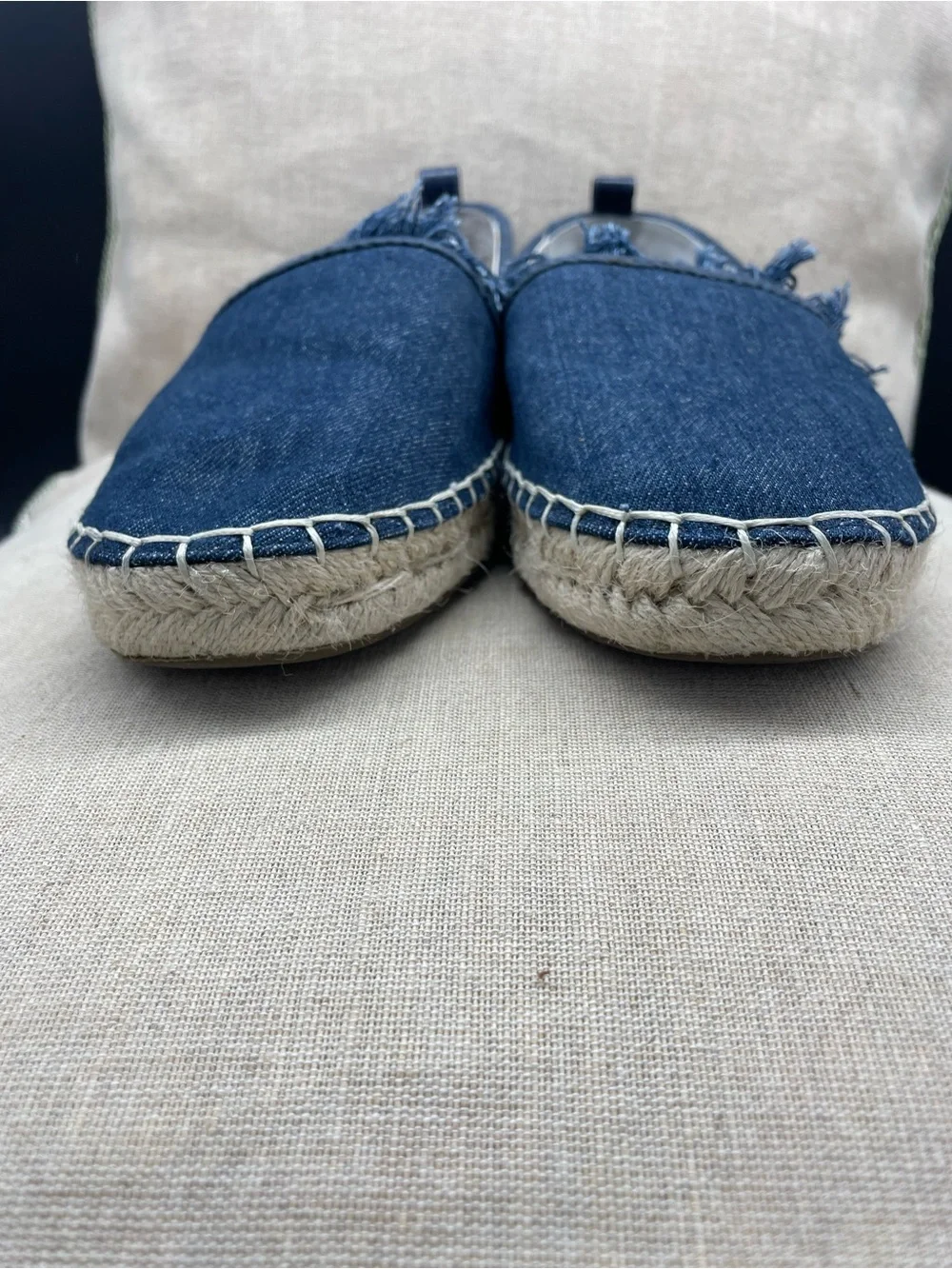 Lands End denim espadrille